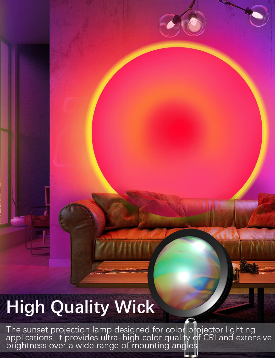 Sunset Lamp Projector Light – Blissed Store International Private Limited